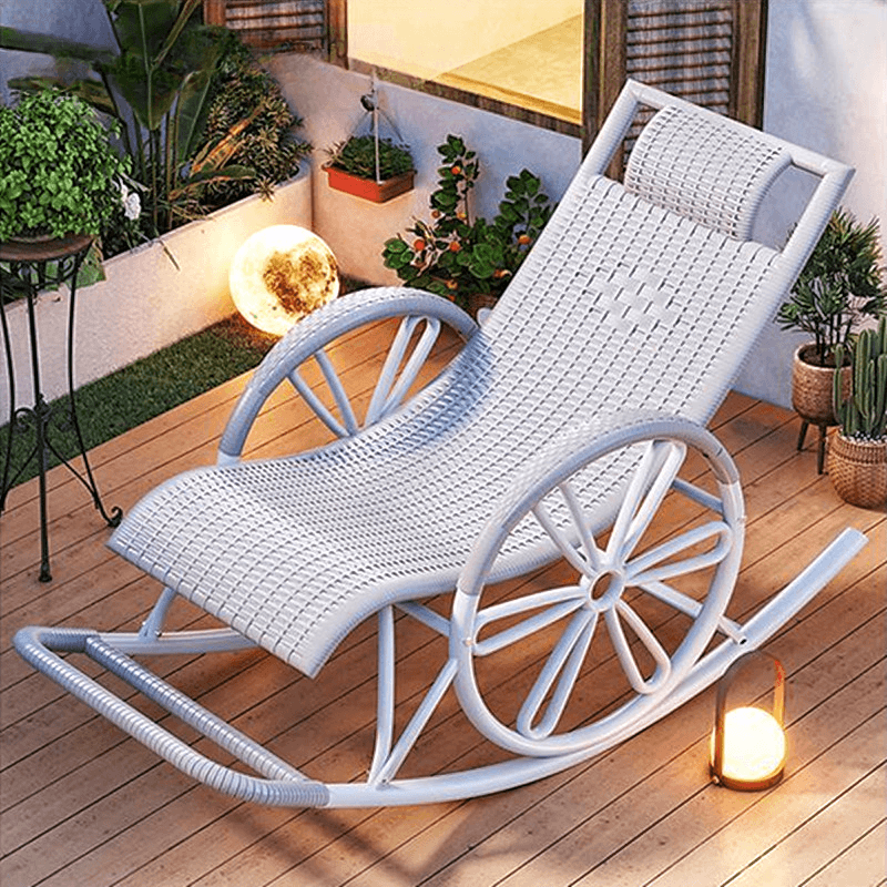 Simple Synthetic Rocking Chair with Scratch-tolerant Track Arm thumbnail 16