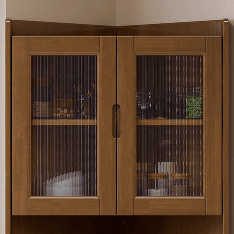 Independent Rubberwood Utility Storage Cabinet with Shelves, Living Room thumbnail 12