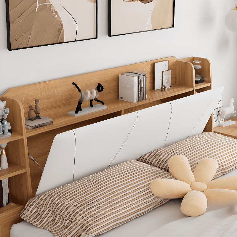 Natural Color Solid Color Storage Included with 6 Drawers for Bedroom thumbnail 2