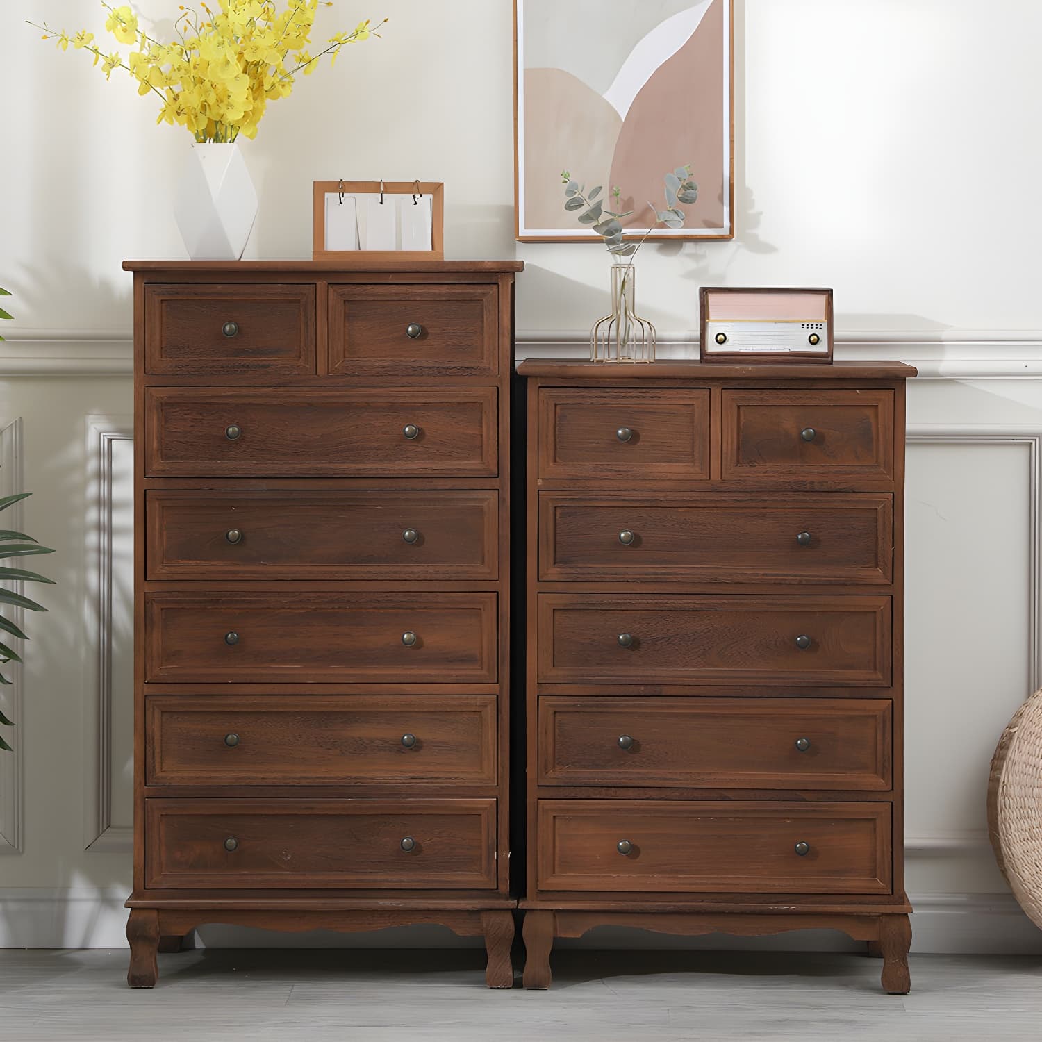 13.65/13.45 Inch Width Storage Chest American Traditional Storage Chest Dresser - image 8