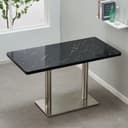 Color Silver/Black Marble Pattern