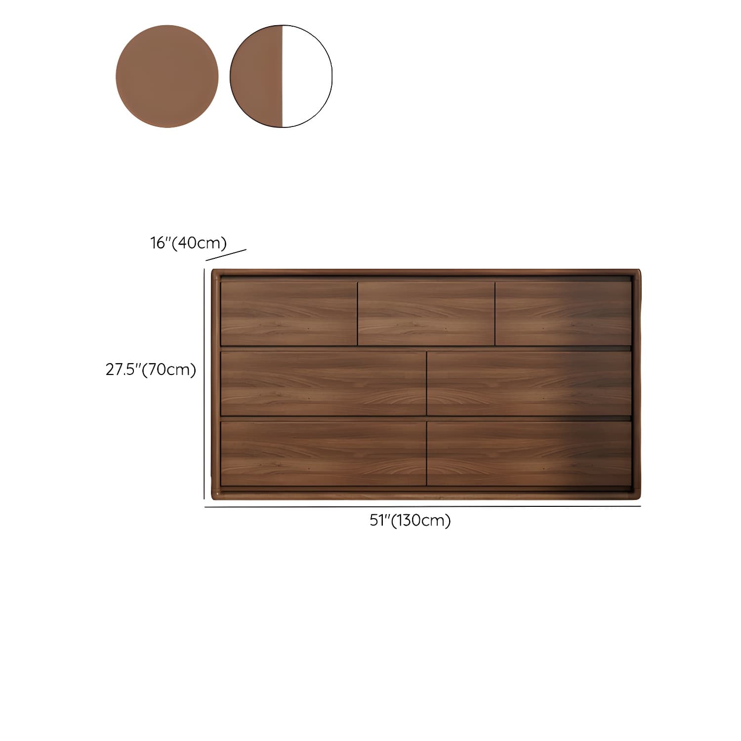 15.7'' Width 4-Drawer Modern Wood Dresser without Handles or Accents Needing Full Assembly - image 13
