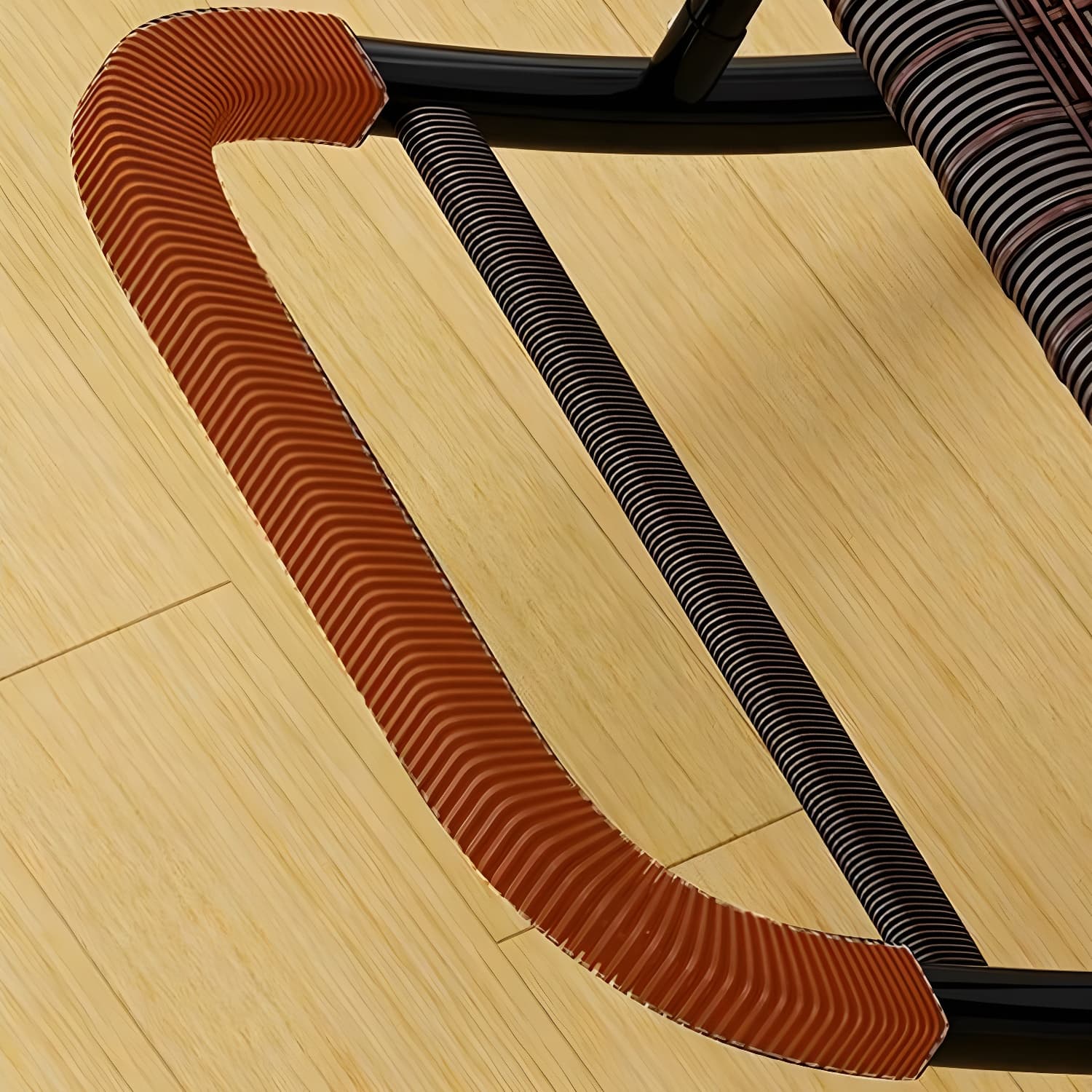 Traditional Black Metal Frame Rocking Chair with Spindle Back and High Weight Capacity thumbnail 23