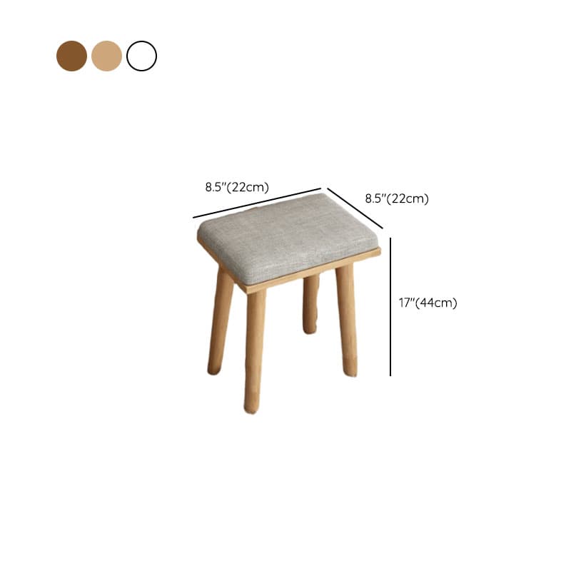 Modish Small/Standard Vanity Set with White/Auburn/Natural Color Chair, 1 Drawer/2 Drawers, Rubberwood Frame, and Standing Mirror thumbnail 15