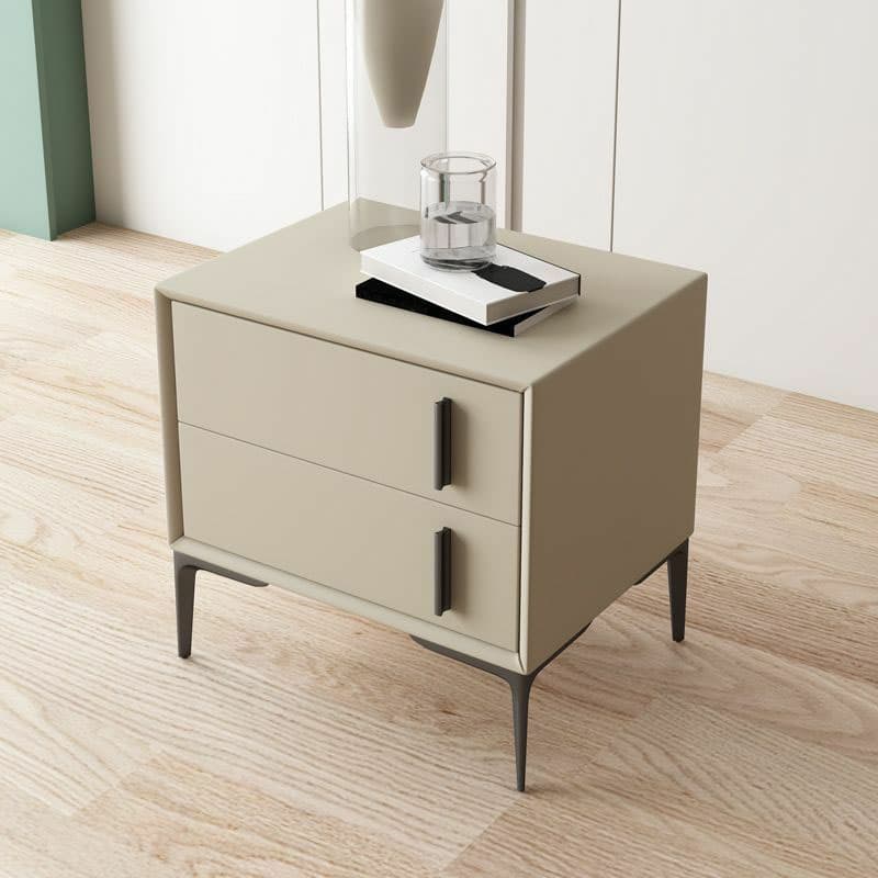 Trendy Multi Color Pu Drawer Storage Nightstand with 2 Drawers & Leg thumbnail 7