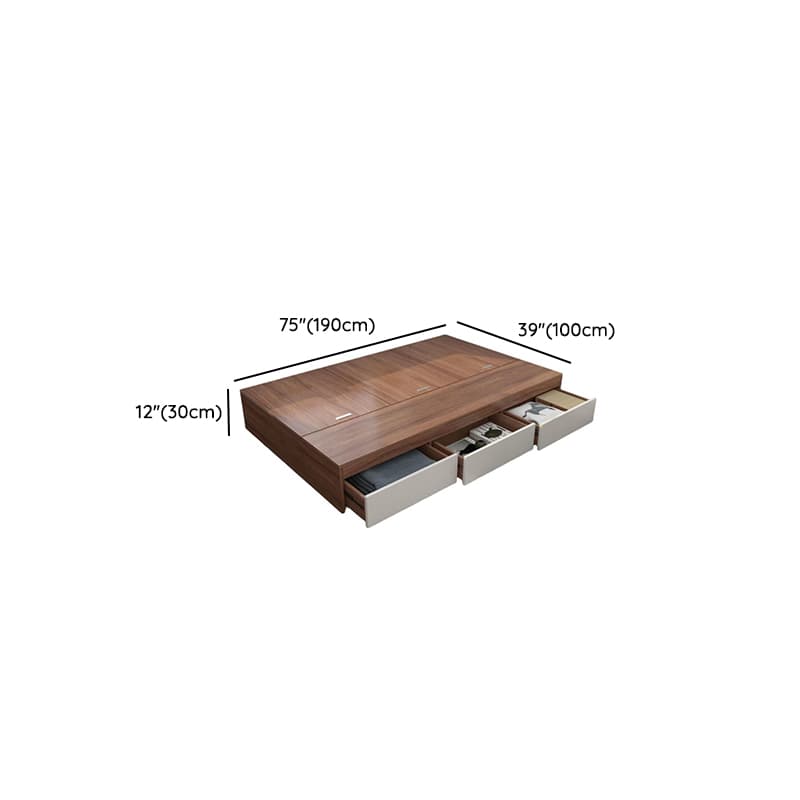 Auburn Contemporary Solid Color Storage Included Bed thumbnail 6