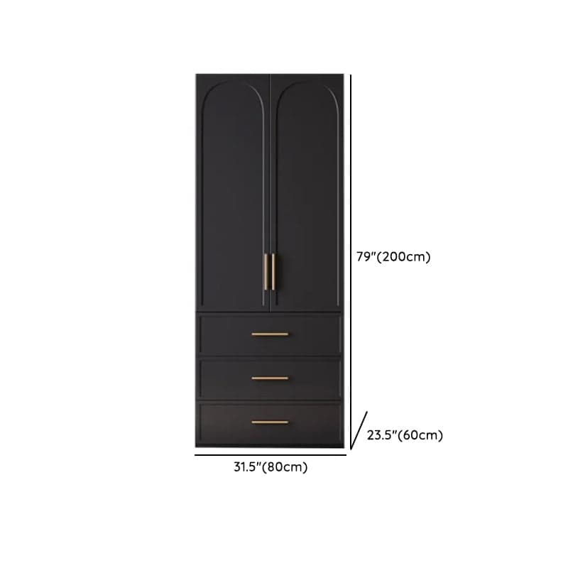 Modern Lumber Independent Wardrobe Armoire with Soft Close Drawer, Soft Close Door, and Interior Shelves - image 8