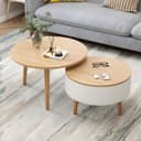 Color Natural Wood/White