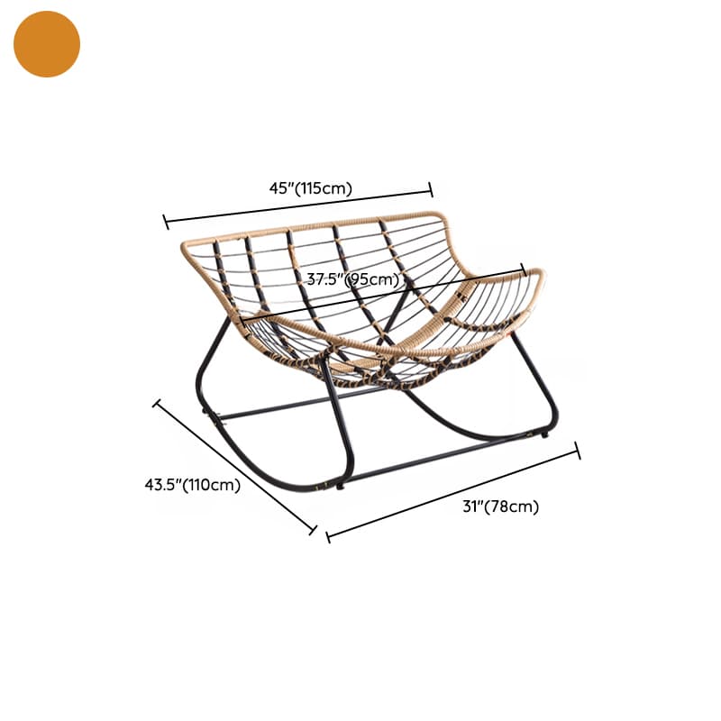 Modern Simple Style Alloy Rocking Chair Couch with Scratch-defiant Cushioned Upholstery thumbnail 16