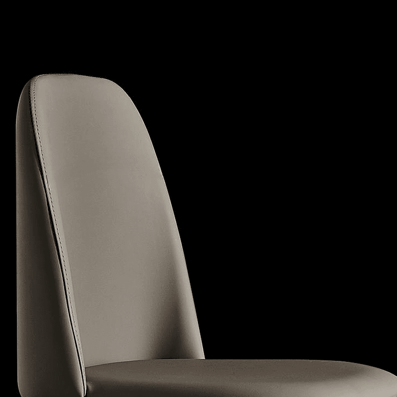 Natural Wood Outlined Unwavering Leather Cushion Side Chair for Dining Room thumbnail 16