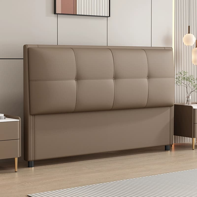 Modish Style Pine Wood Panel Headboard with No Distressing, Rectangle Shape for King/Queen/Full Bed, Featuring Sponge Upholstery Fill and Standard Height thumbnail 2