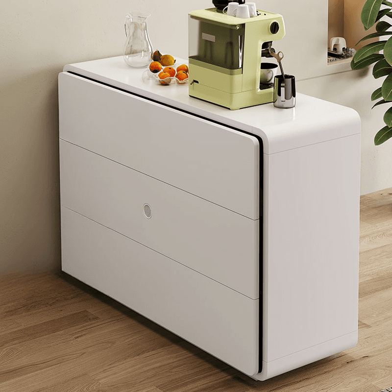 Art Deco White Horizontal/Vertical Bleached Wood Double Dresser/Bachelor Chest with 6 Drawers/8 Drawers/4 Drawers thumbnail 7