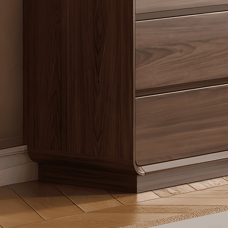 Cocoa Casual Rubberwood Console Dresser/Semainier for Sleeping Quarters with 6/9/5 Drawers in Horizontal/Vertical Orientation thumbnail 5