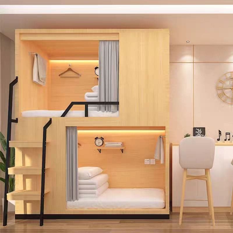 Minimalist High Bed Frame with Mattress and Guard Rail thumbnail 3