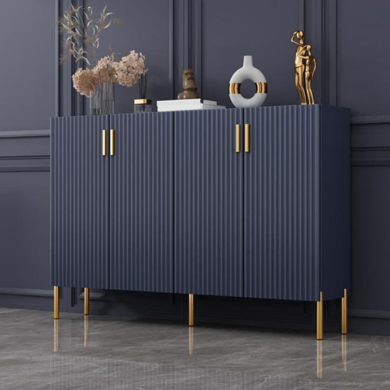 Floor Freestanding Sideboard/Server in Wood with Countertop and Three/Five Internal Shelves in a Luxury Style thumbnail 7