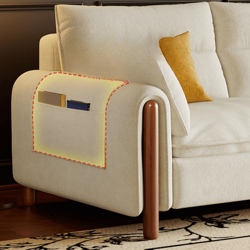 Antique Straight Sofa Chaise for 6, Horizontal Orientation with Round Arm thumbnail 8