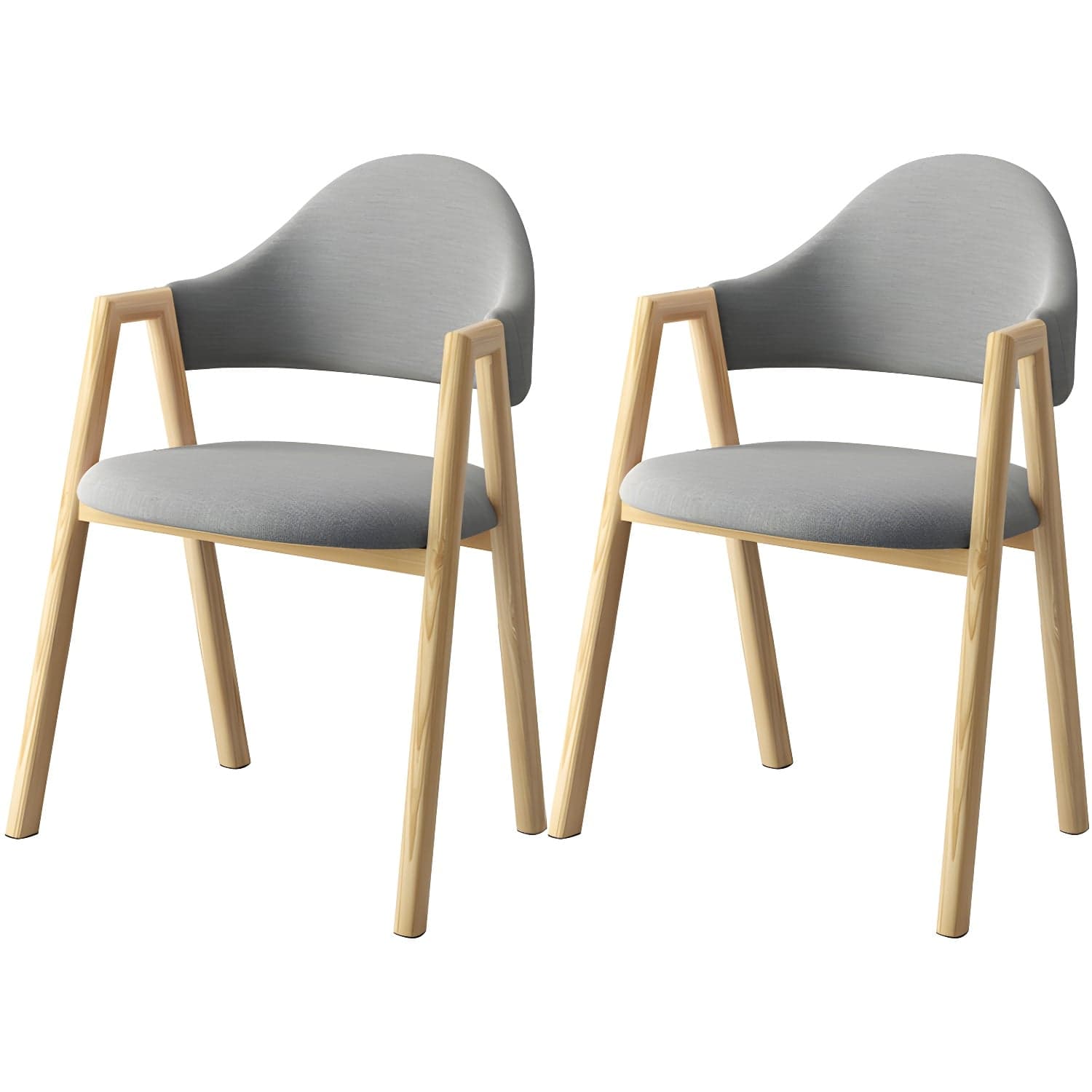 Scandinavian Study Room Metal Arm Chair Colorful Open Dining Chair with Natural Legs thumbnail 10