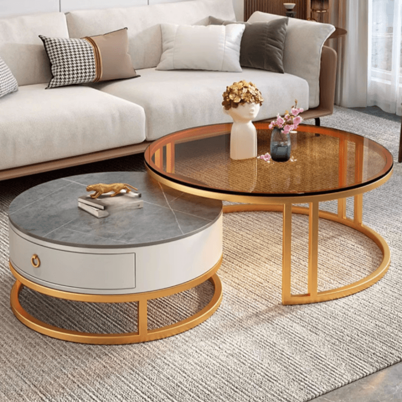 Nested Orbicular Framework Accent Table for Foyer Use thumbnail 5