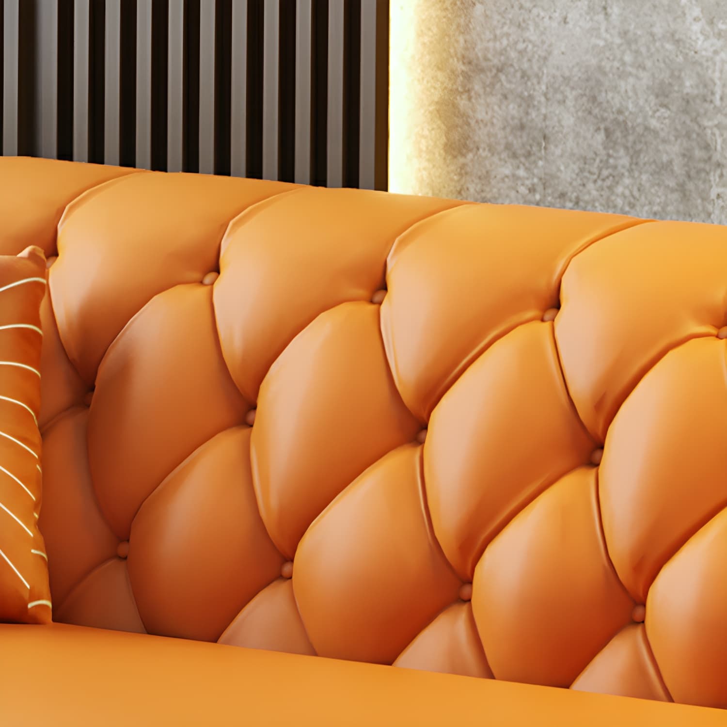 Glam Wood Frame Standard Sofa with Tuxedo Arms in Solid Color thumbnail 15