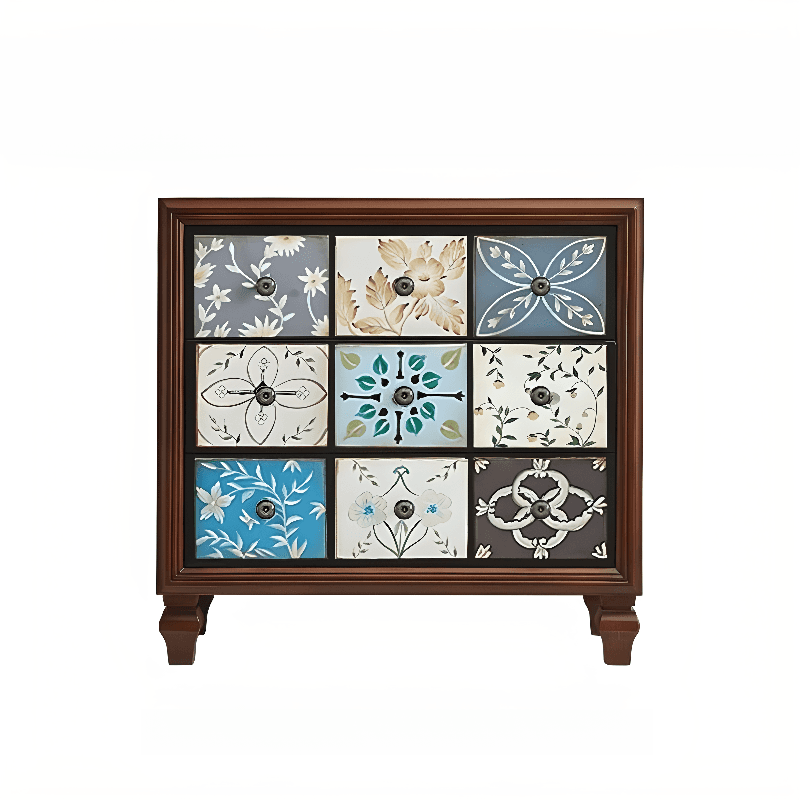Modern Simple Style 3 Tiers/5 Tiers/4 Tiers Bachelor Chest/Console Dresser/Semainier in Solid+Manufactured Wood, Dyed Finish thumbnail 3