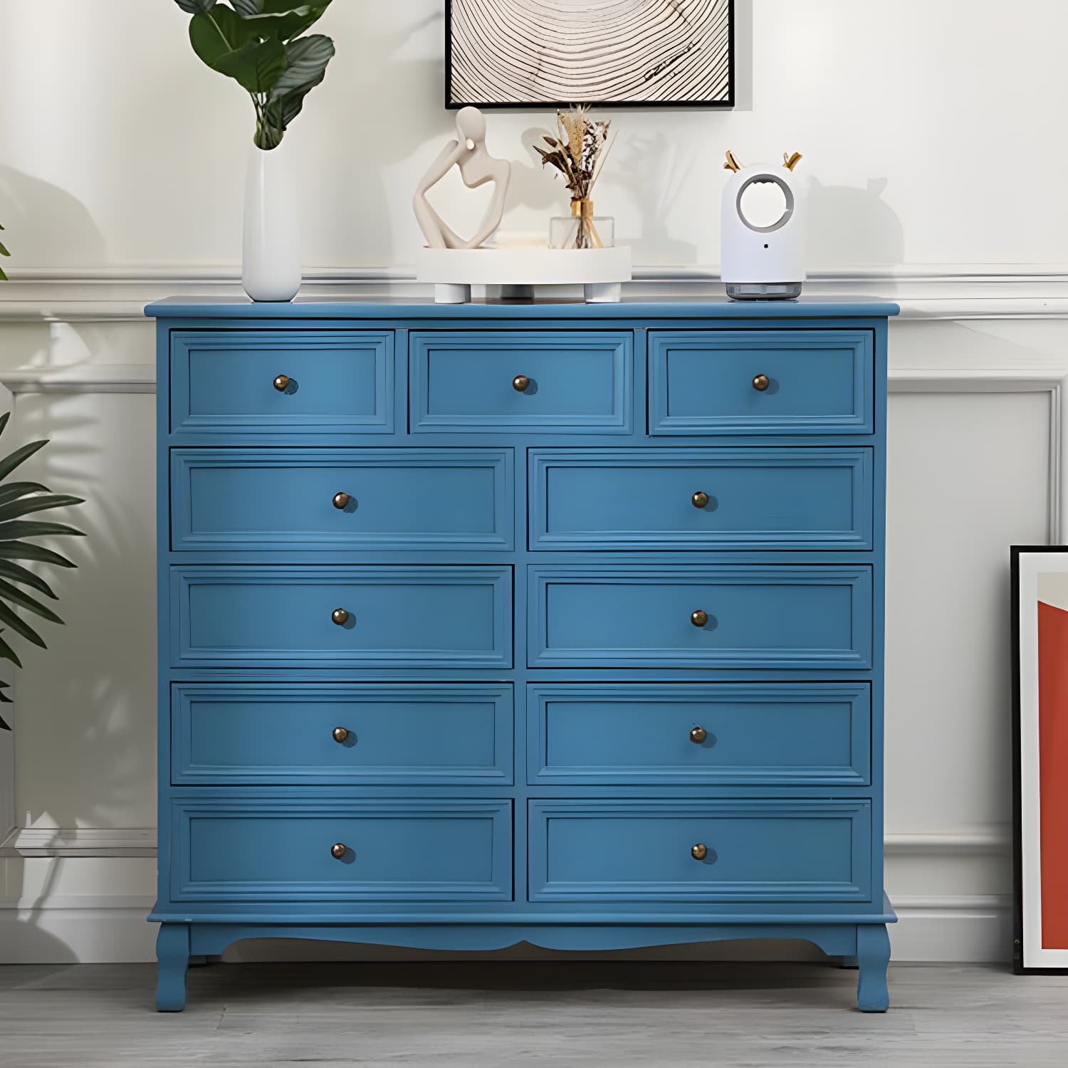 13.65/13.45 Inch Width Storage Chest American Traditional Storage Chest Dresser - image 17