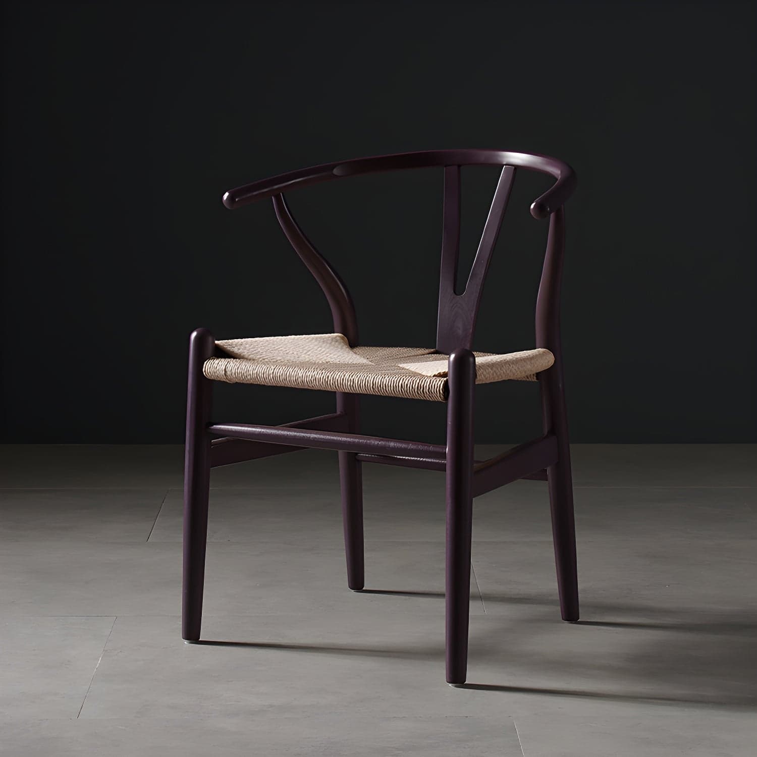 Scandinavian Style Wood Dining Chair Dining Room Wishbone Chair with Arm thumbnail 10