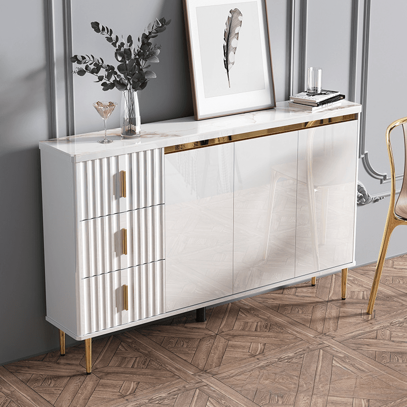 Luxurious Chalk Stone Standard Flooring Sideboard with 3 Doors & Variable Shelf thumbnail 15