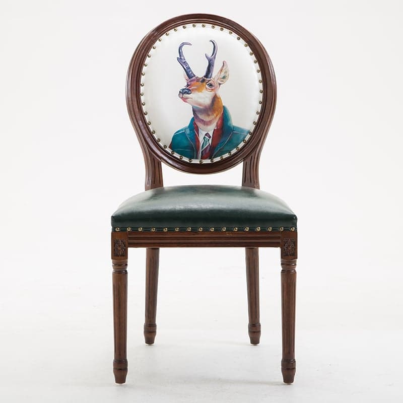 French Sturdy King Louis Back Upholstered Arm Chair/Side Chair with Nailhead Accent, Foot Pads and Weathered Wood Base thumbnail 8