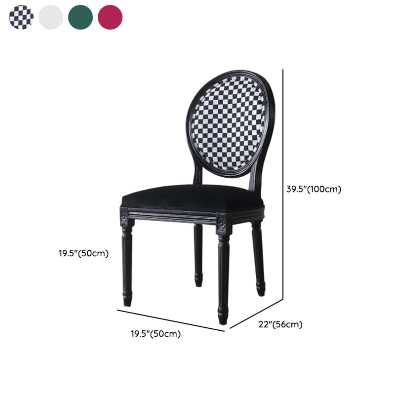 Victorian Style Side Chair with King Louis Back and Bordered Frame, Balanced Stability thumbnail 22
