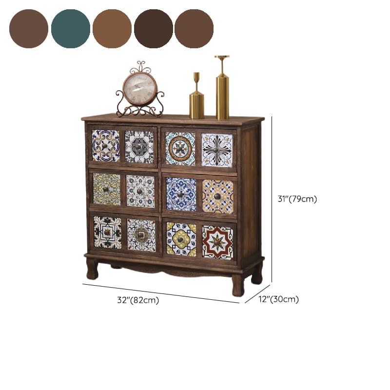 Shaker Style Independent Accent Chest with Weathered Wood thumbnail 14