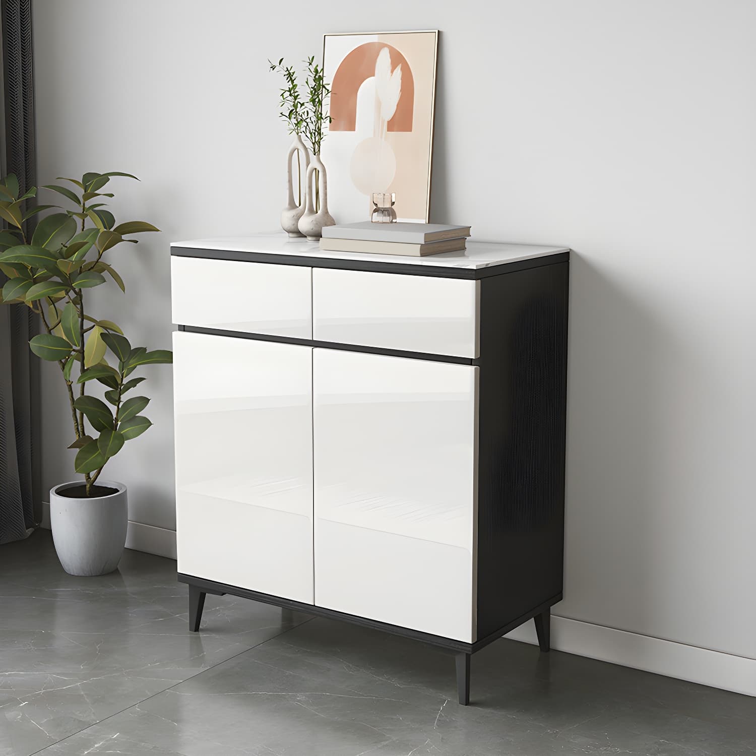 Contemporary Sideboard Cabinet with Drawer and Door for Living Room thumbnail 7