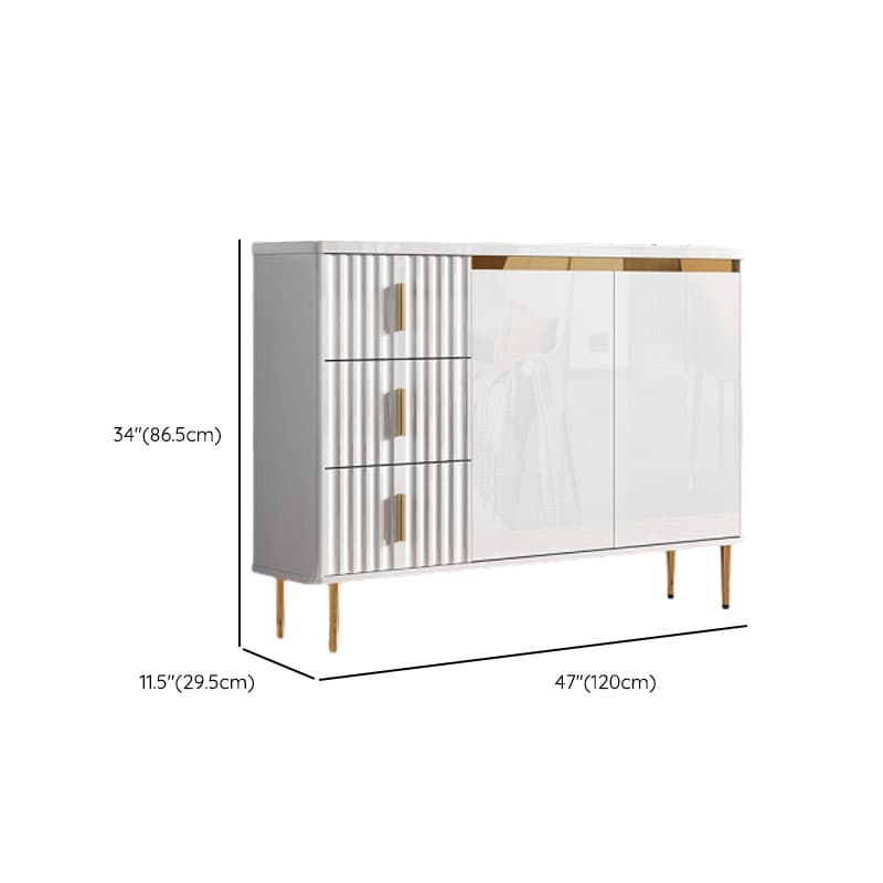 Luxurious Chalk Stone Standard Flooring Sideboard with 3 Doors & Variable Shelf thumbnail 26