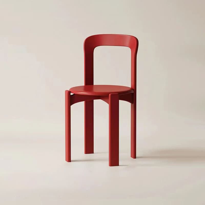 Framed Stable Orange/Green/Blue Solid Wood Side Chair with Foot Pads in a Modern Style thumbnail 6