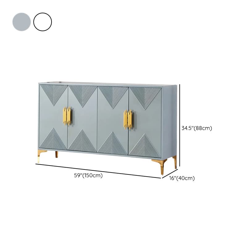 Glamorous Self-supporting Cerulean Accent Cabinet/Accent Chest for Drawing Room thumbnail 14