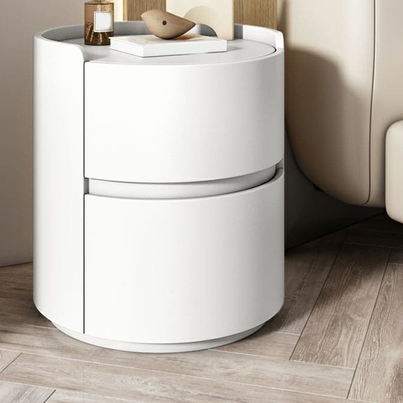 Small Under 21'' Manufactured Wood No-Light Modern Drawer Storage Nightstand in Natural Finish thumbnail 12