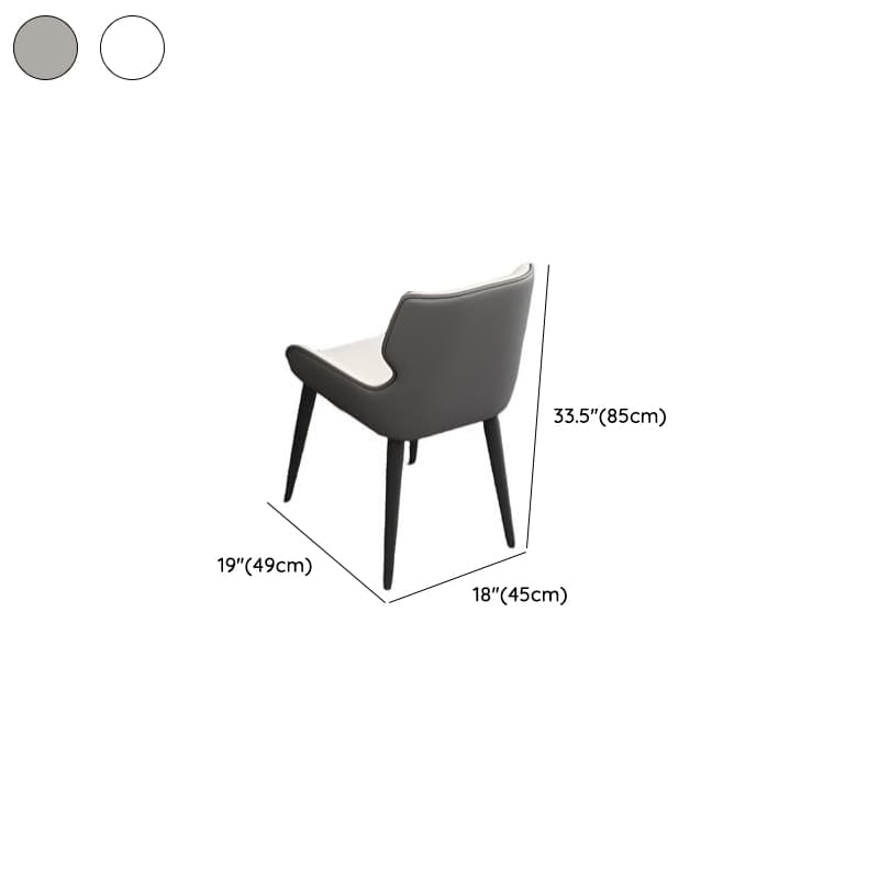 Minimalist Rounded Slate Stone Dining Table Set with 4 Legs and Padded Chair Back, Available in 9-piece/7 Piece Set/5-piece thumbnail 10