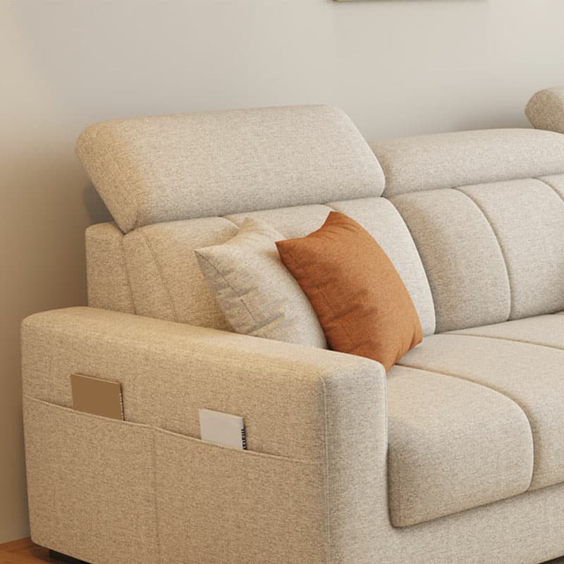 Modern Style L-Shape Sofa Recliner with Storage and Recessed Arm thumbnail 9