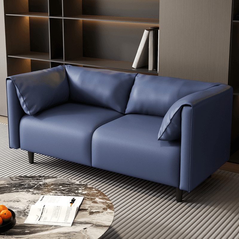 Drawing Room Loveseat with Light Gray/Olive Green/Amber Color Upholstery and Armrest thumbnail 3