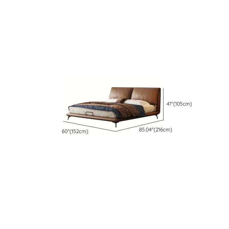 Storage Included Panel Bed with 3 Storage Boxes, Pine Wood Frame, and Sponge Upholstery thumbnail 8