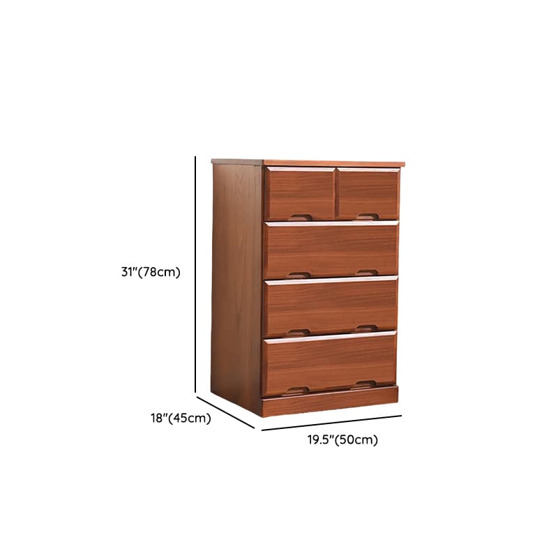 Sepia Minimalist Raw Wood Lingerie Chest/Dresser Vanity Combo with Multiple Drawers in Vertical/Horizontal Orientation thumbnail 20