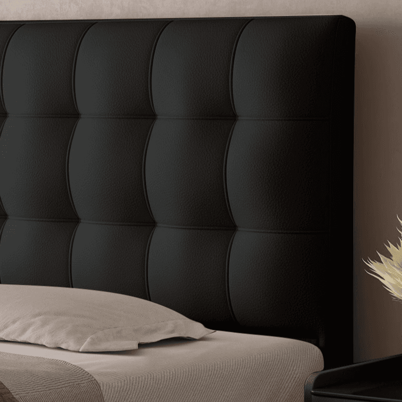 Trendy Panel Headboard with No Distressing, Piled Tufted Rectangle Design for King/Queen/Full Bed, Featuring Sponge Upholstery and Standard Height thumbnail 8