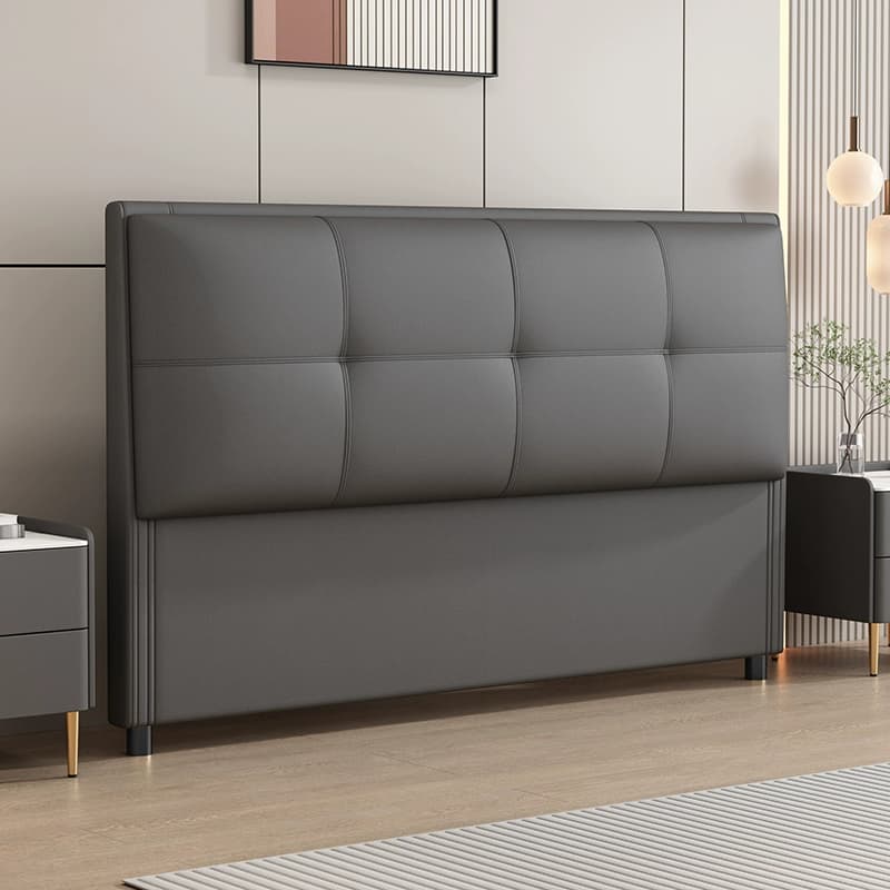 Modish Style Pine Wood Panel Headboard with No Distressing, Rectangle Shape for King/Queen/Full Bed, Featuring Sponge Upholstery Fill and Standard Height thumbnail 3