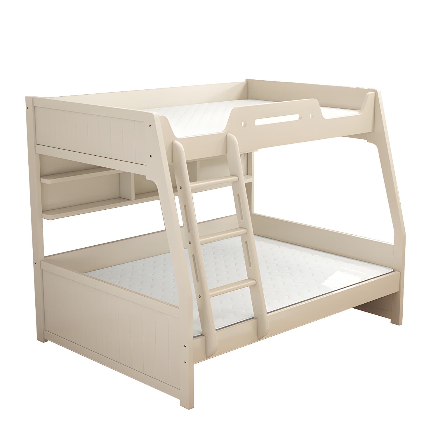 Solid Color Wood Bunk Bed Modern No Distressing Mattress Included Bunk Bed thumbnail 5