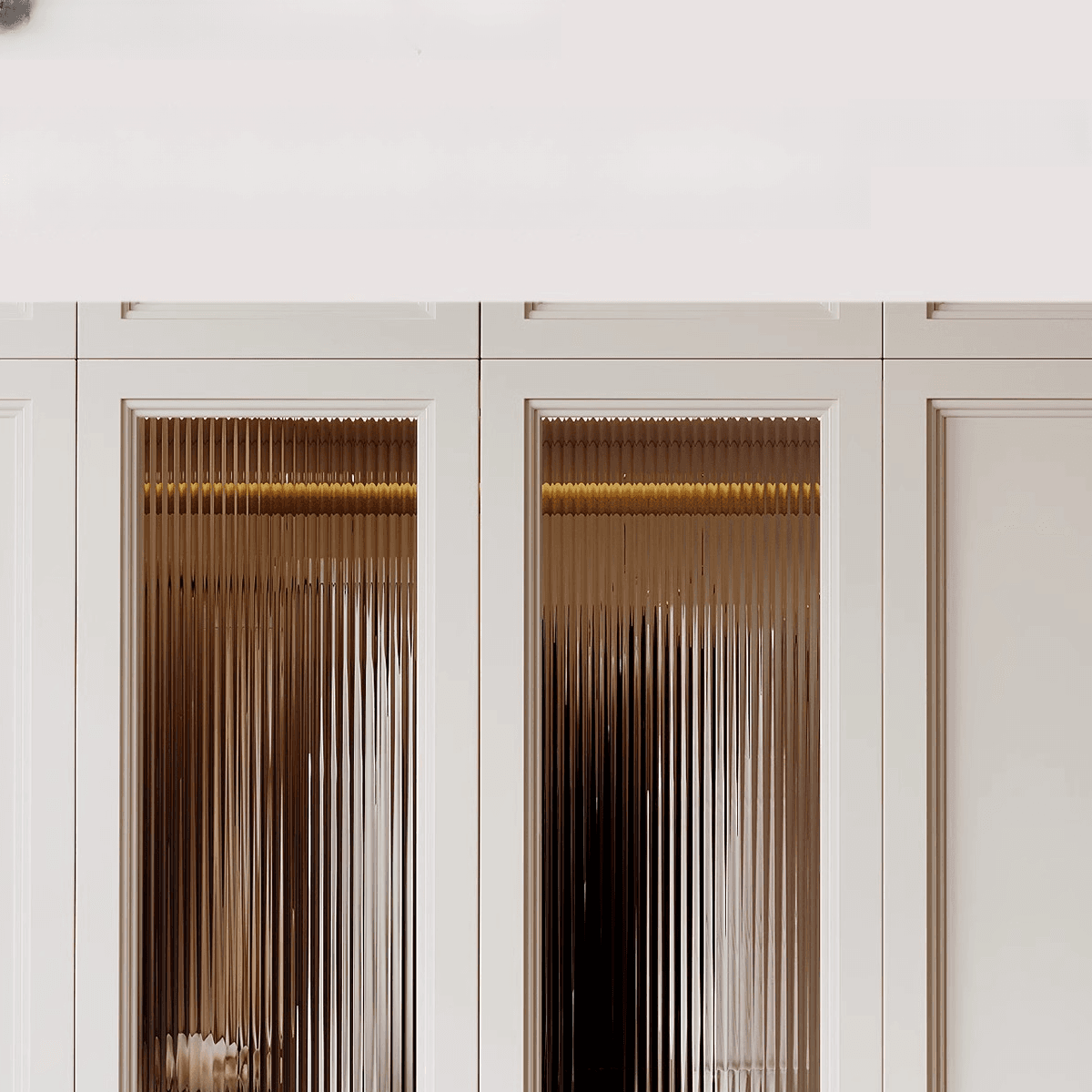Chalk Modish Self-supporting Cabinet Armoire with Soft Close Drawer, Soft Close Door, and Hinged Hanging Rod thumbnail 7