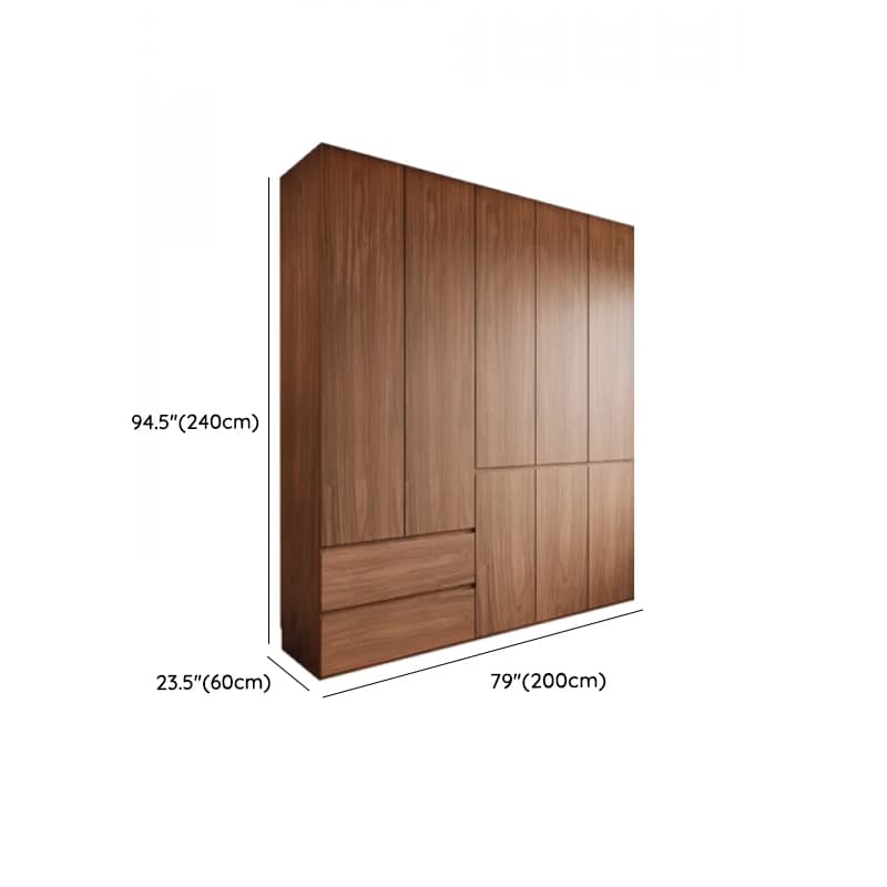 Acorn Minimalist Laminate Independent Wardrobe Closet with Soft Close Drawer, Soft Close Door, and Interior Shelves thumbnail 21