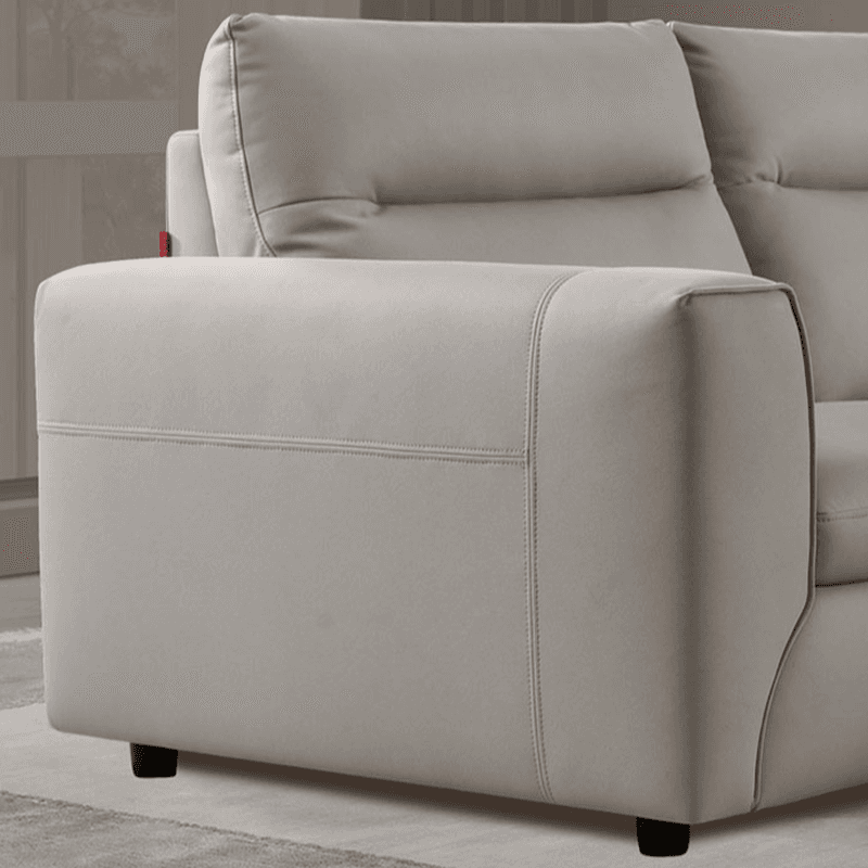 Durable Straight Scratch-proofed Sofa Couch with Pillow Back, Faux Leather, 2-piece Set, Horizontal Orientation, Square Arm thumbnail 5