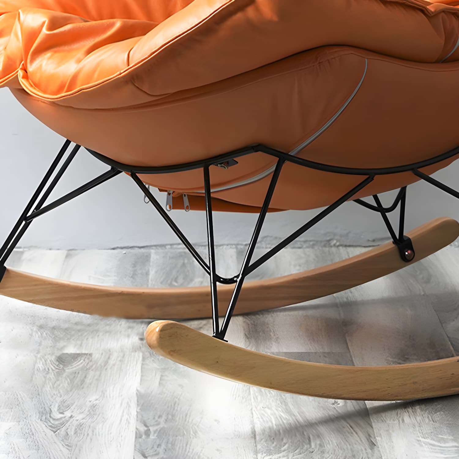 Contemporary Simple Style Rocking Chair Single Indoor Sofa Rocking Chair for Break thumbnail 12