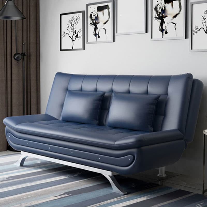 75'' Modern Armless Solid Color Sofa, Foam Filled Upholstery - Partial Assembly thumbnail 4