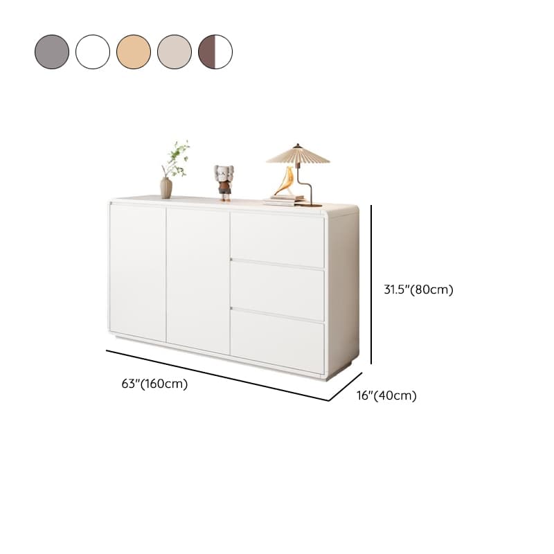 Contemporary Sideboard with 3 Drawers, Closet, Standard/Wide/Narrow Sizes, 1 Shelf, Kitchen Cupboards, and 2/3/Single Doors thumbnail 18