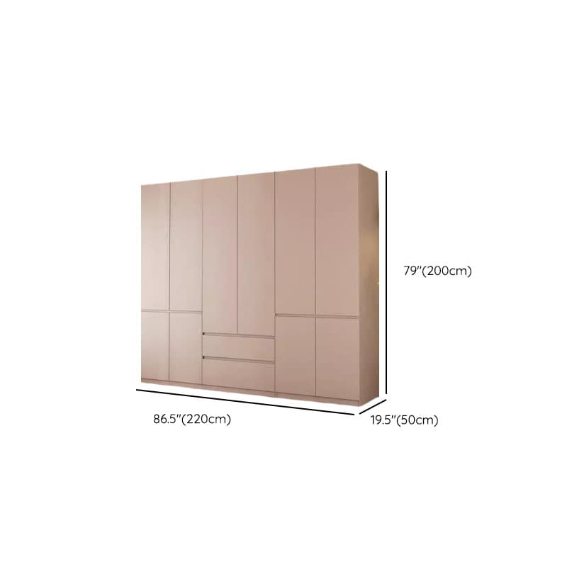 Modish Manufactured Wood Independent Armoire Cabinet with Soft Close Drawer, Soft Close Door, Interior Shelves, and Clothing Rod thumbnail 19
